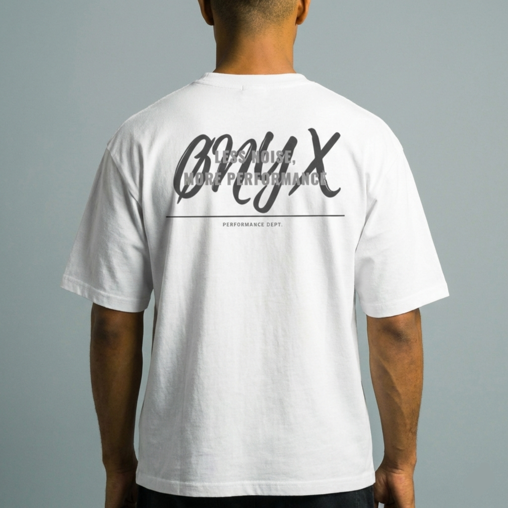 White Less Noise Tee